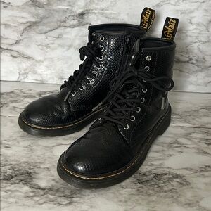 Dr. Martens | kids size 3 Junior 1460 Reptile Emboss Lace Up Boots Air Wair